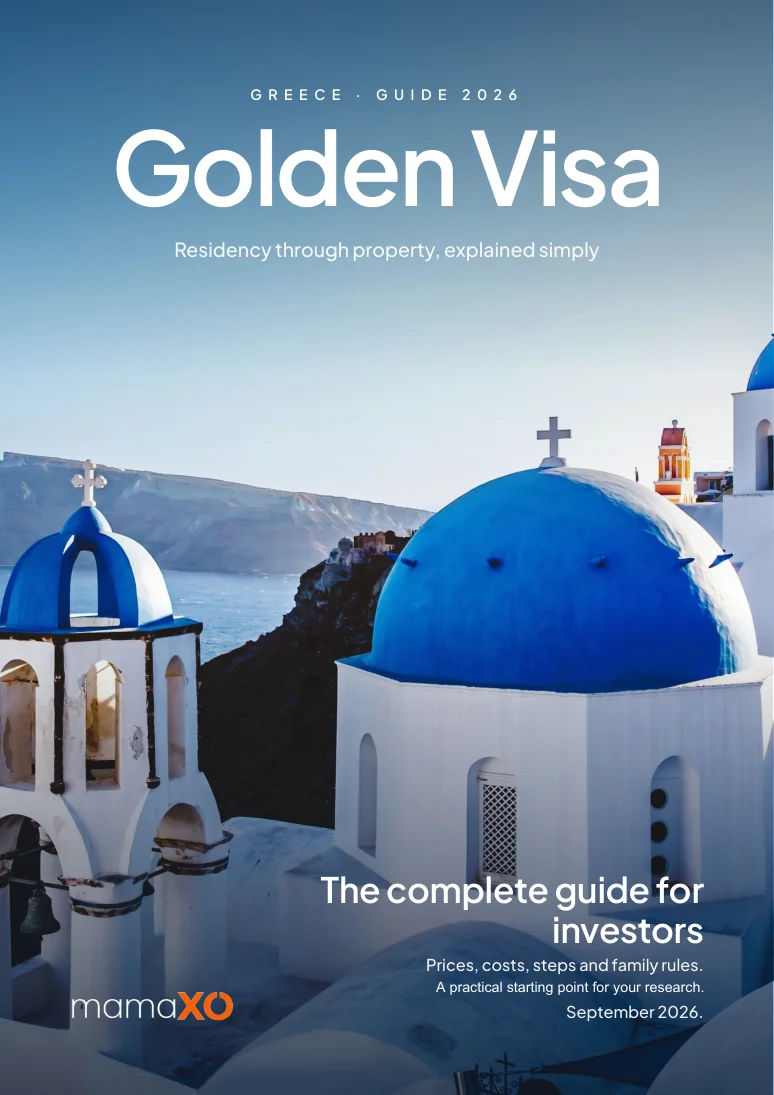 Cover of mamaXO’s Greece Golden Visa Guide 2026